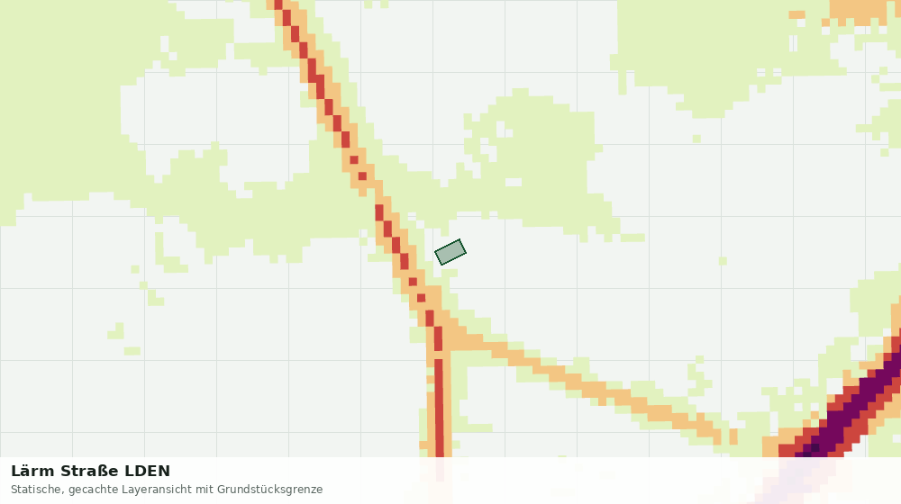 Statische Kartenansicht: Lärm Straße LDEN
