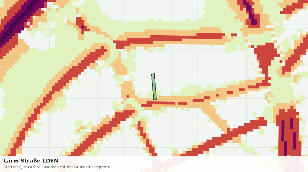 Statische Kartenansicht: Lärm Straße LDEN