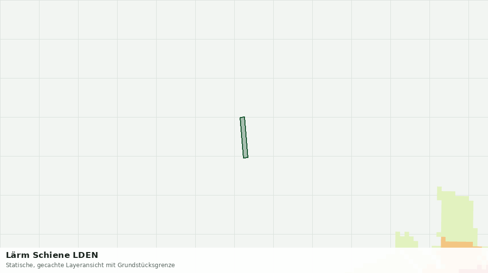 Statische Kartenansicht: Lärm Schiene LDEN