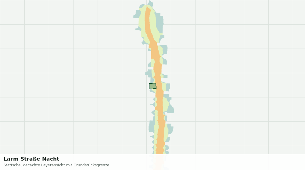Statische Kartenansicht: Lärm Straße Nacht