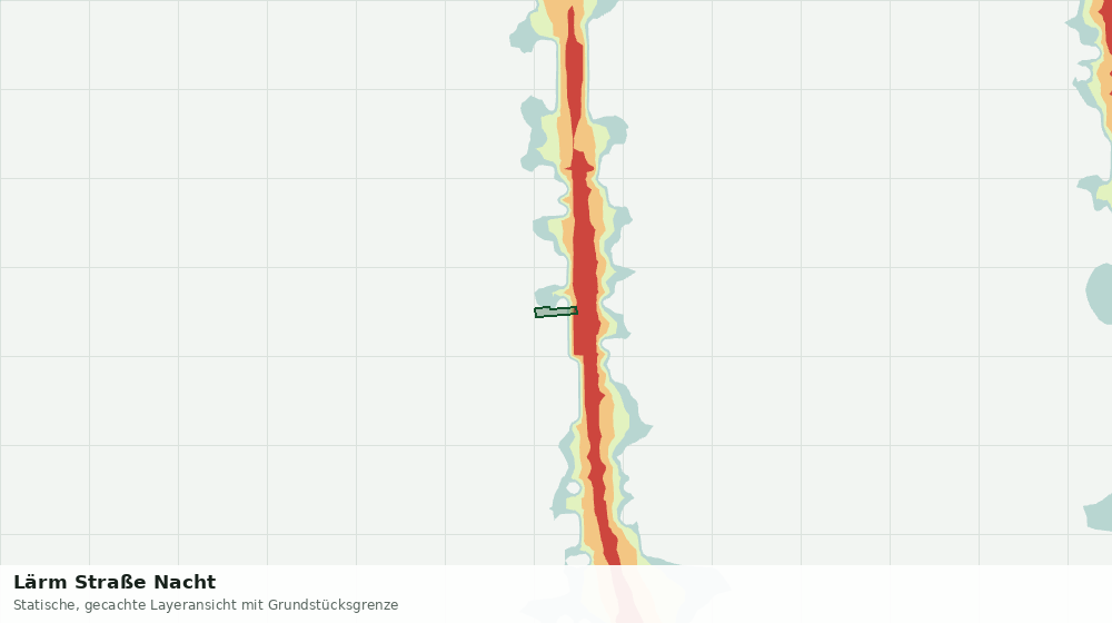 Statische Kartenansicht: Lärm Straße Nacht