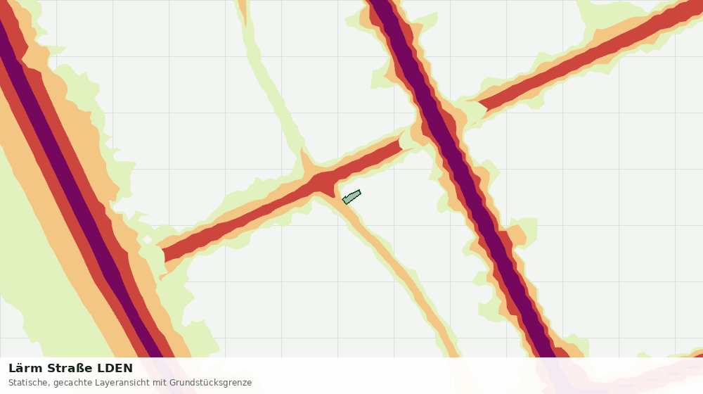 Statische Kartenansicht: Lärm Straße LDEN