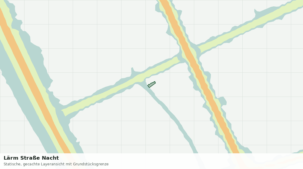 Statische Kartenansicht: Lärm Straße Nacht