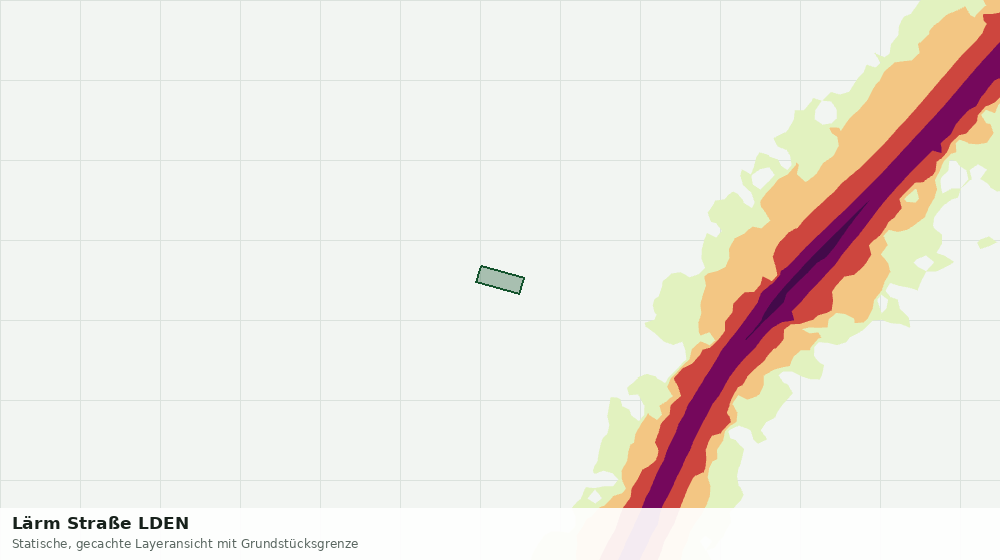 Statische Kartenansicht: Lärm Straße LDEN