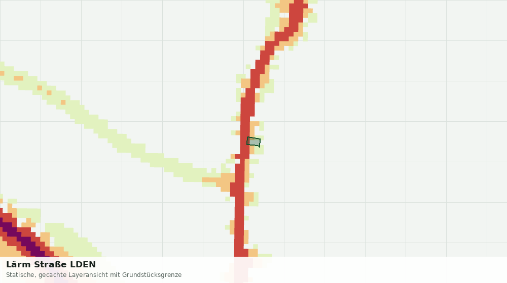 Statische Kartenansicht: Lärm Straße LDEN
