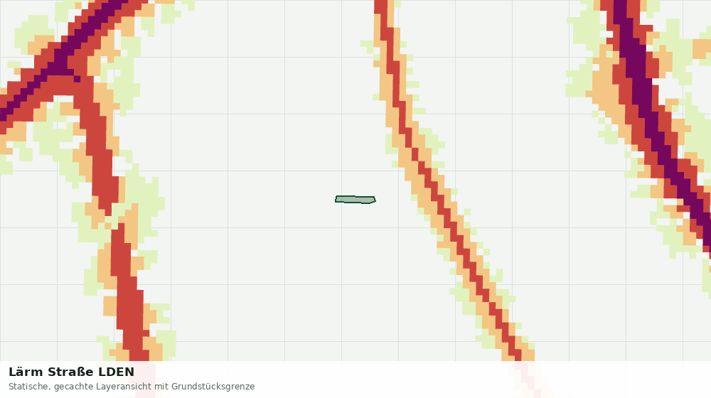 Statische Kartenansicht: Lärm Straße LDEN