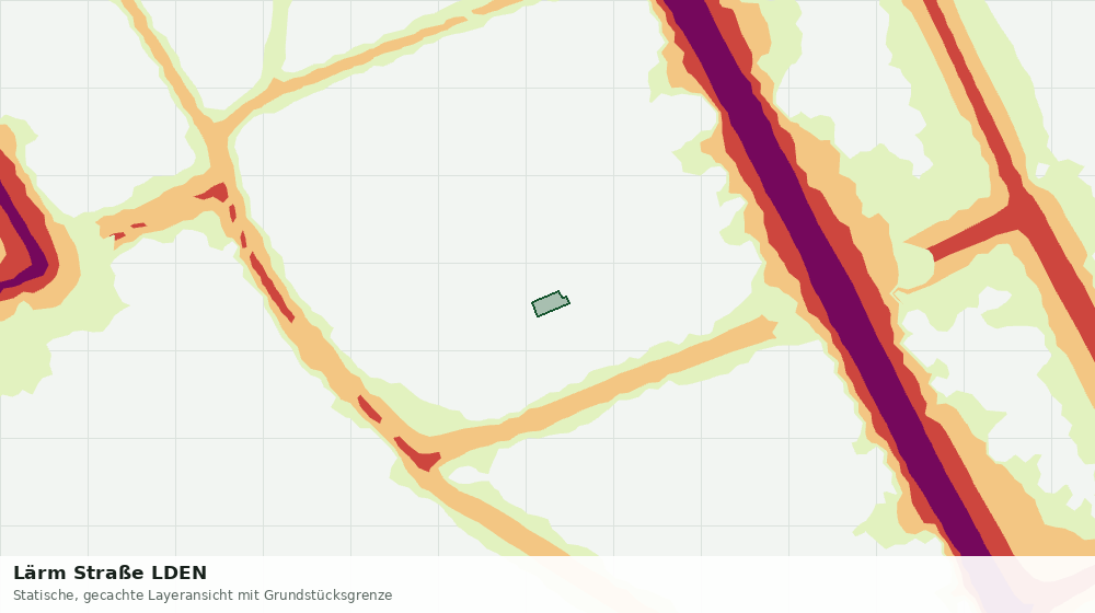 Statische Kartenansicht: Lärm Straße LDEN