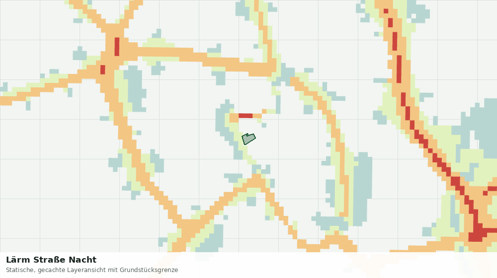 Statische Kartenansicht: Lärm Straße Nacht