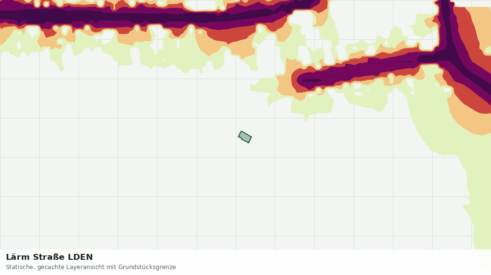 Statische Kartenansicht: Lärm Straße LDEN