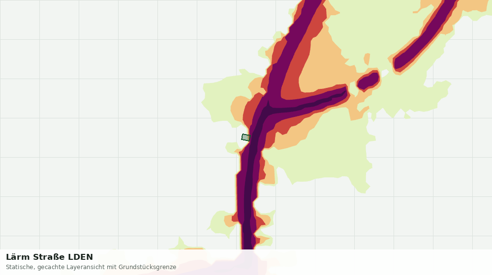 Statische Kartenansicht: Lärm Straße LDEN