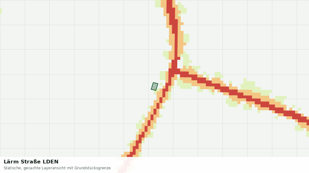 Statische Kartenansicht: Lärm Straße LDEN