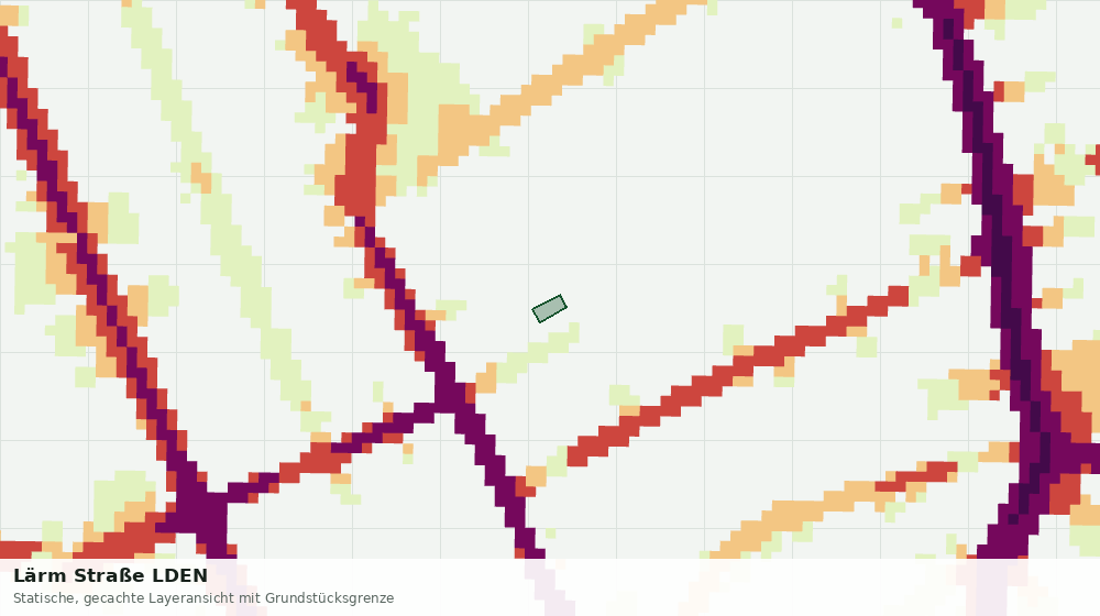 Statische Kartenansicht: Lärm Straße LDEN
