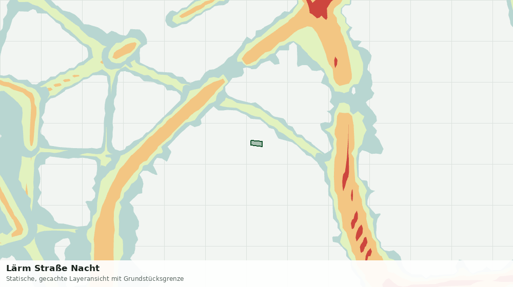 Statische Kartenansicht: Lärm Straße Nacht