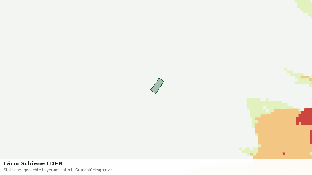 Statische Kartenansicht: Lärm Schiene LDEN