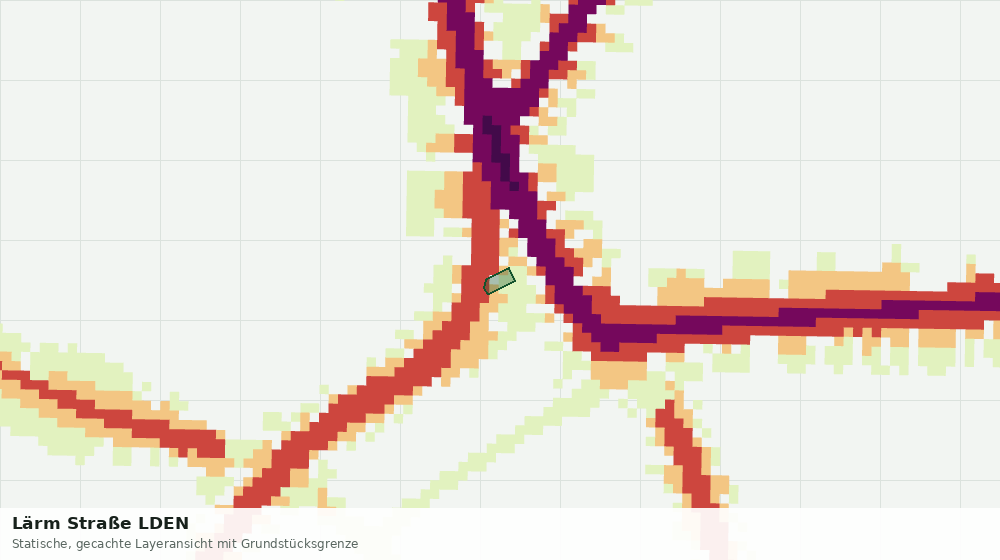 Statische Kartenansicht: Lärm Straße LDEN