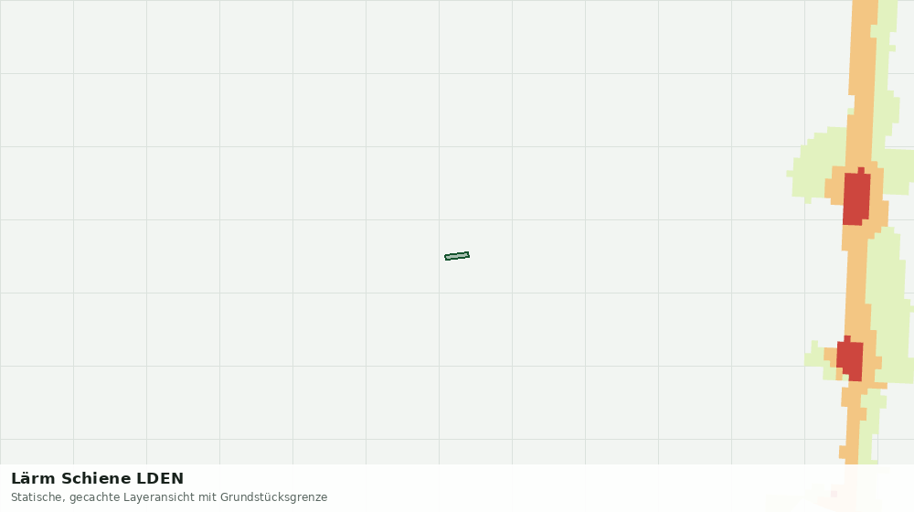 Statische Kartenansicht: Lärm Schiene LDEN