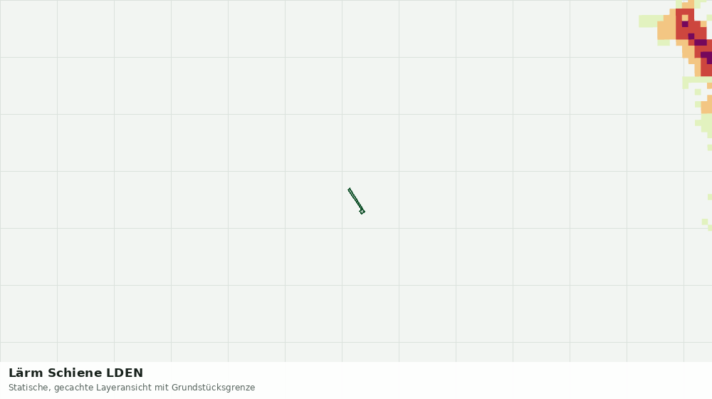 Statische Kartenansicht: Lärm Schiene LDEN