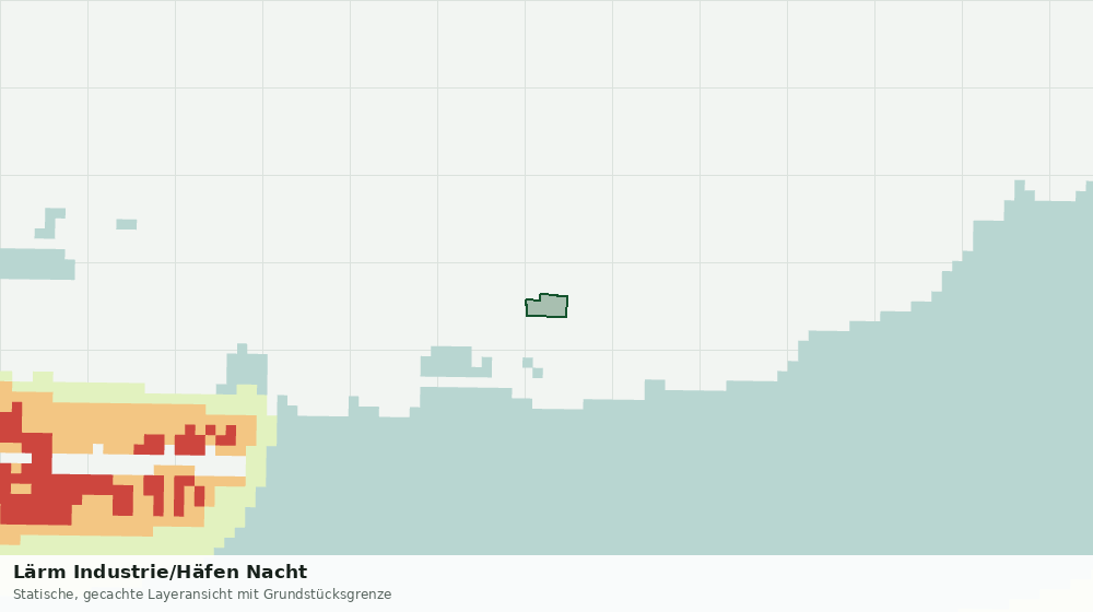 Statische Kartenansicht: Lärm Industrie/Häfen Nacht
