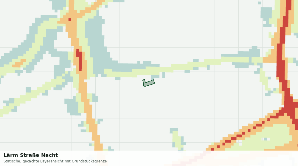 Statische Kartenansicht: Lärm Straße Nacht