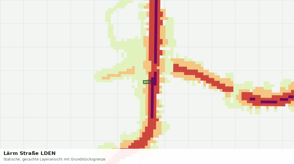 Statische Kartenansicht: Lärm Straße LDEN