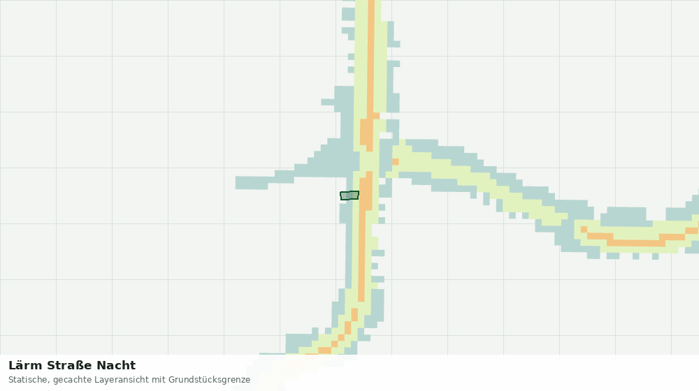 Statische Kartenansicht: Lärm Straße Nacht