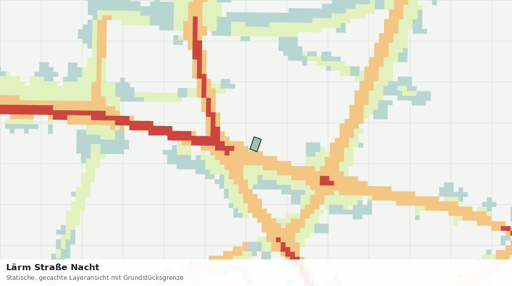 Statische Kartenansicht: Lärm Straße Nacht