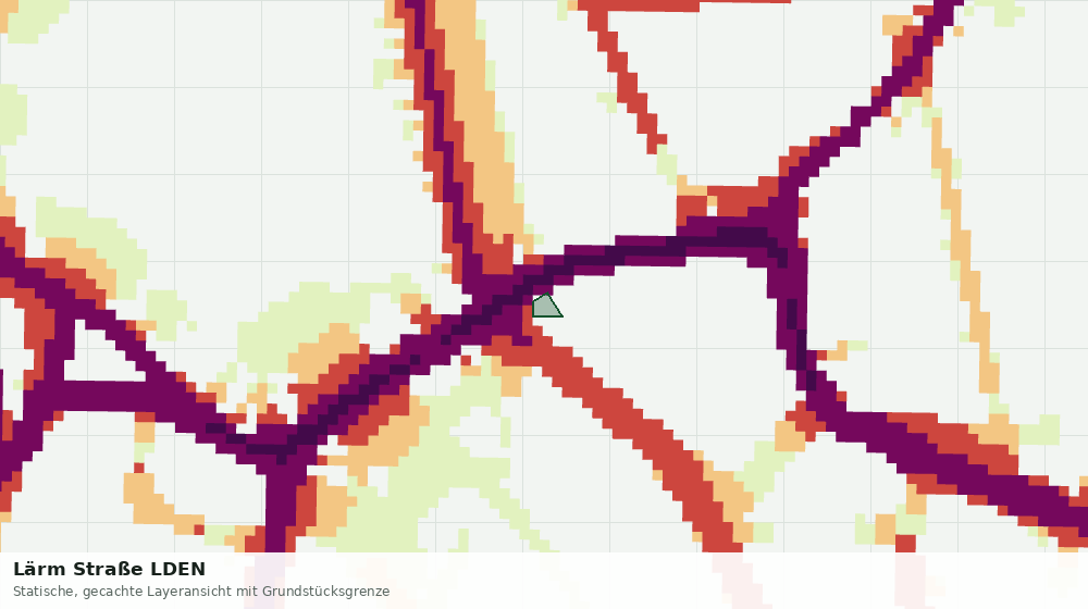 Statische Kartenansicht: Lärm Straße LDEN