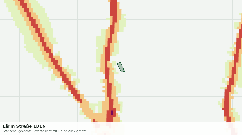Statische Kartenansicht: Lärm Straße LDEN