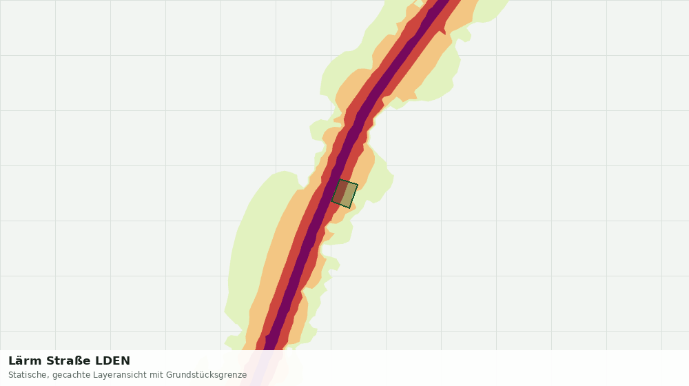 Statische Kartenansicht: Lärm Straße LDEN