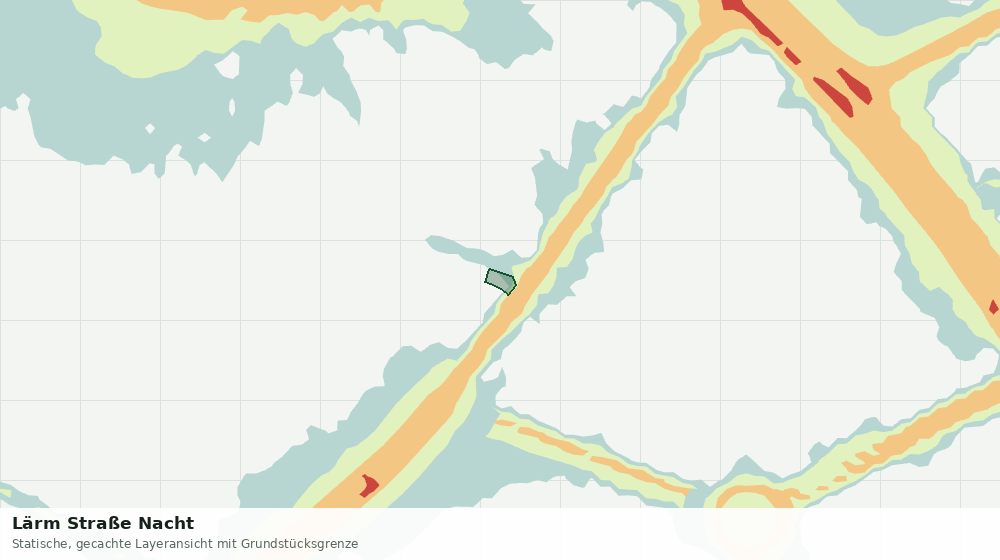 Statische Kartenansicht: Lärm Straße Nacht