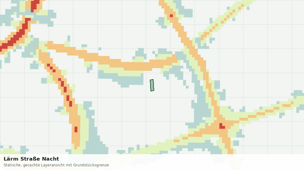 Statische Kartenansicht: Lärm Straße Nacht