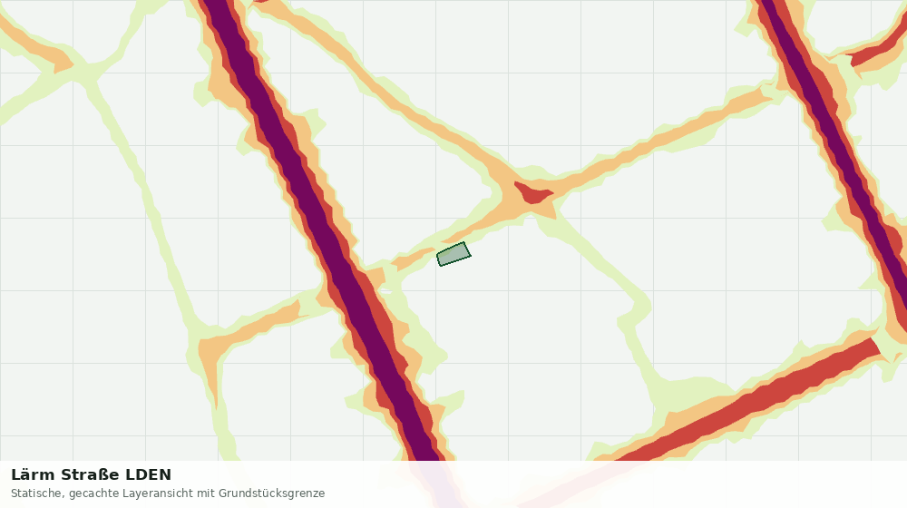 Statische Kartenansicht: Lärm Straße LDEN