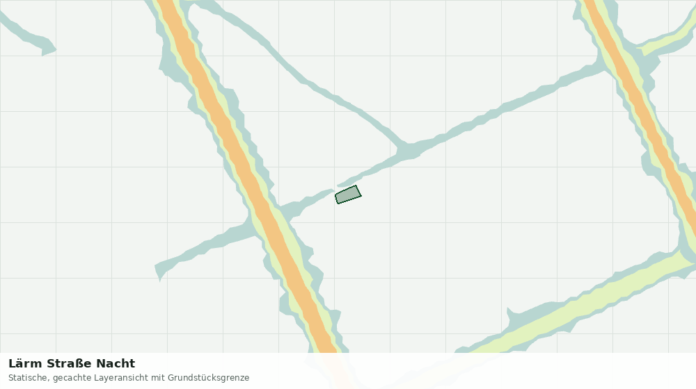 Statische Kartenansicht: Lärm Straße Nacht