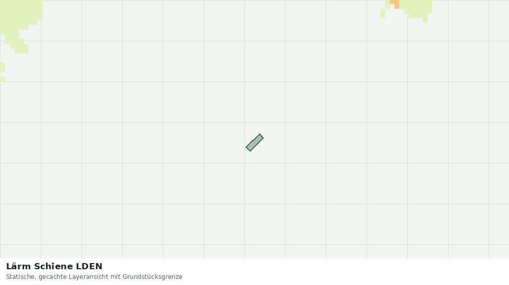 Statische Kartenansicht: Lärm Schiene LDEN