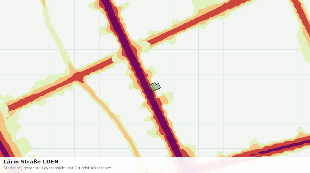 Statische Kartenansicht: Lärm Straße LDEN