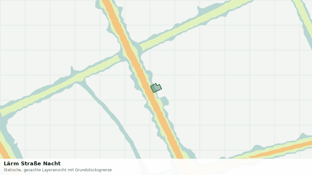 Statische Kartenansicht: Lärm Straße Nacht