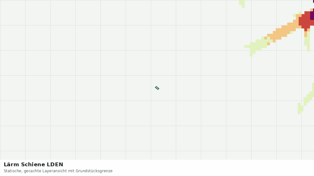 Statische Kartenansicht: Lärm Schiene LDEN