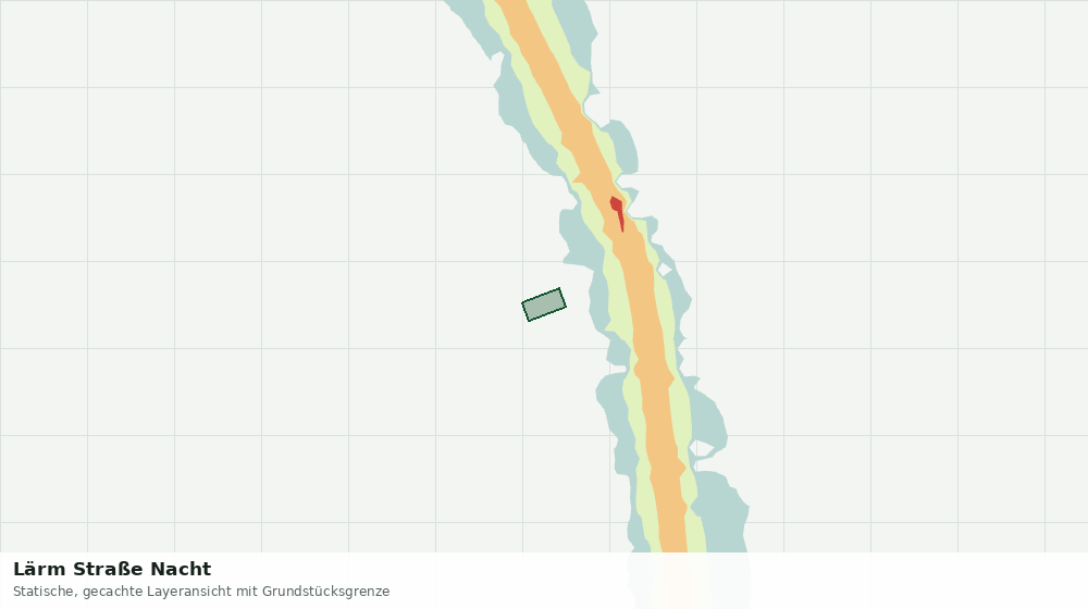 Statische Kartenansicht: Lärm Straße Nacht