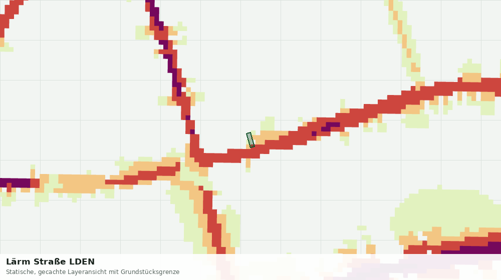 Statische Kartenansicht: Lärm Straße LDEN