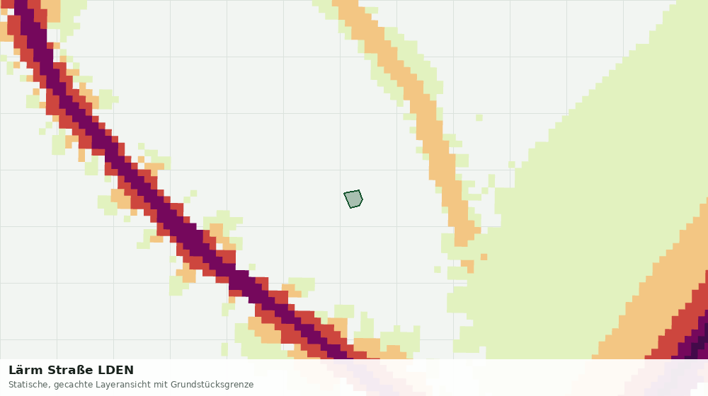 Statische Kartenansicht: Lärm Straße LDEN