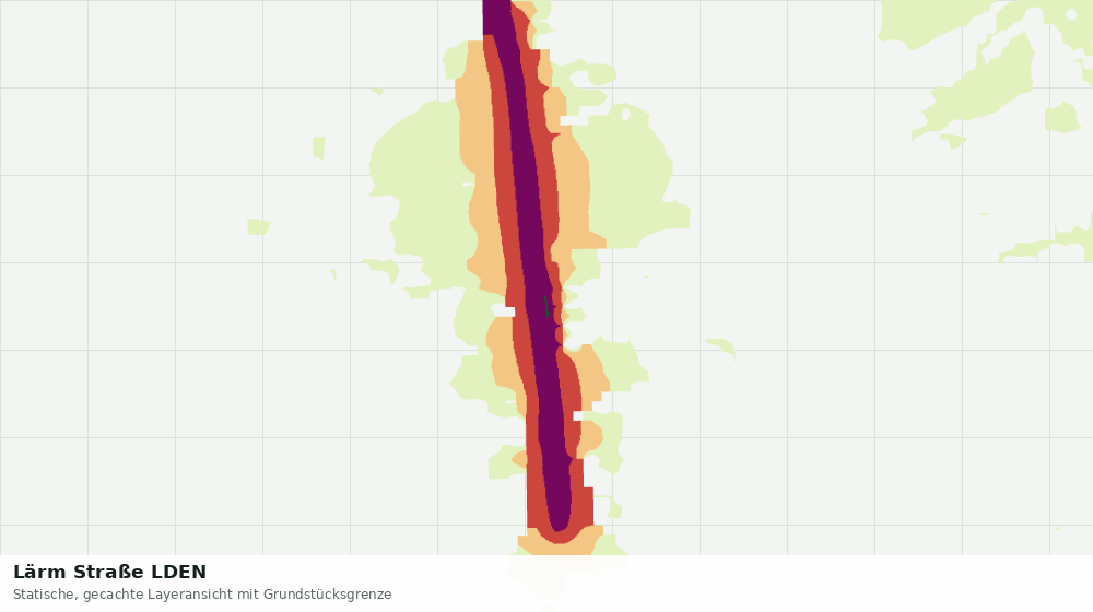 Statische Kartenansicht: Lärm Straße LDEN