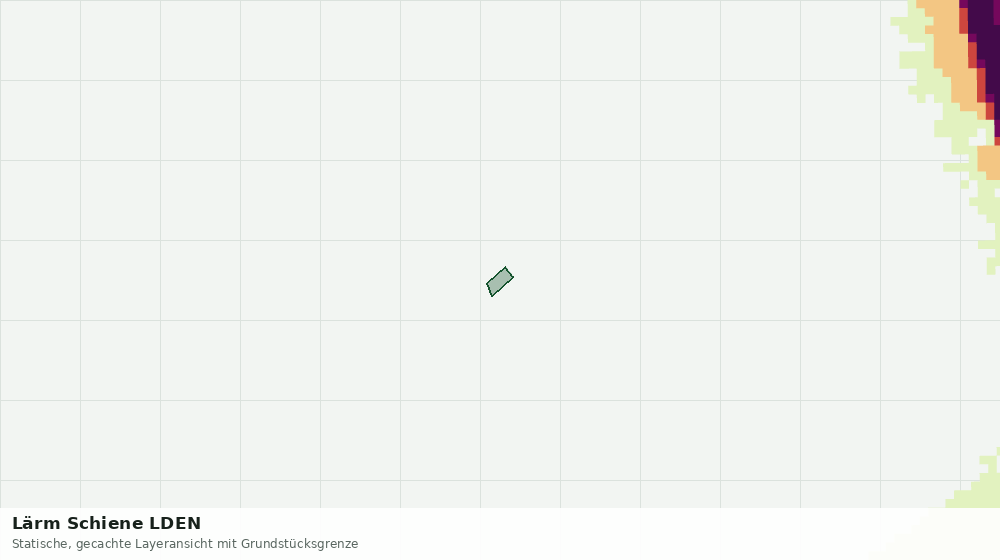 Statische Kartenansicht: Lärm Schiene LDEN