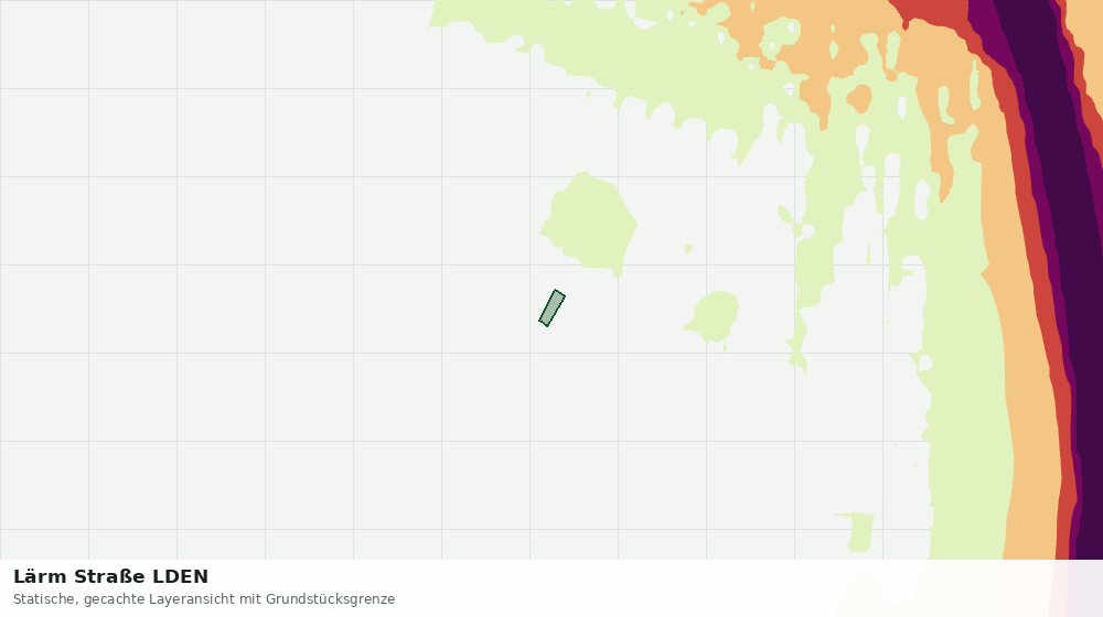 Statische Kartenansicht: Lärm Straße LDEN
