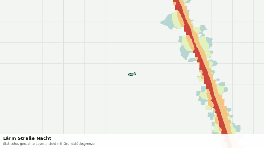 Statische Kartenansicht: Lärm Straße Nacht