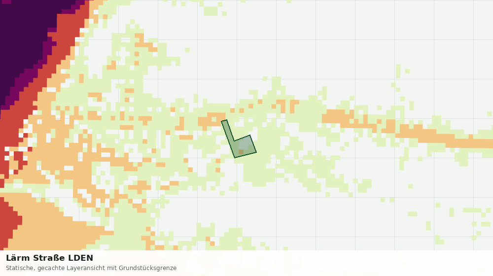 Statische Kartenansicht: Lärm Straße LDEN