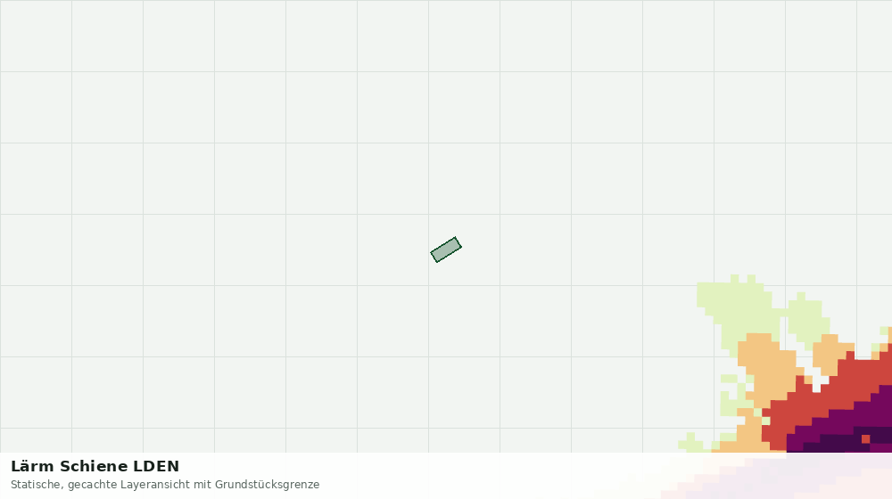 Statische Kartenansicht: Lärm Schiene LDEN