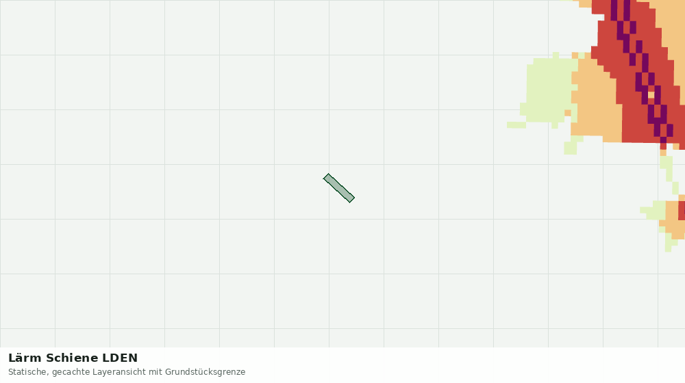 Statische Kartenansicht: Lärm Schiene LDEN