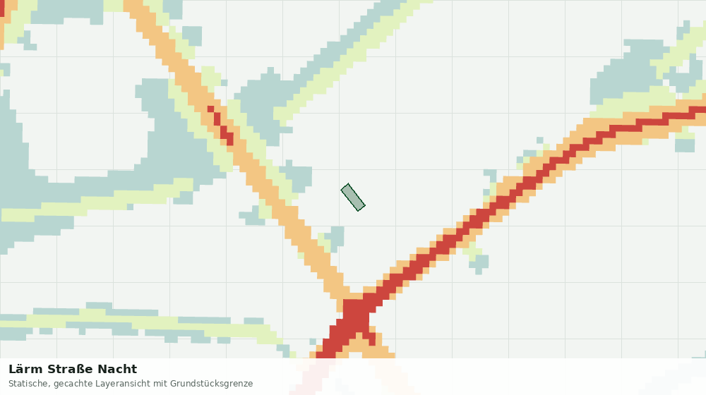 Statische Kartenansicht: Lärm Straße Nacht