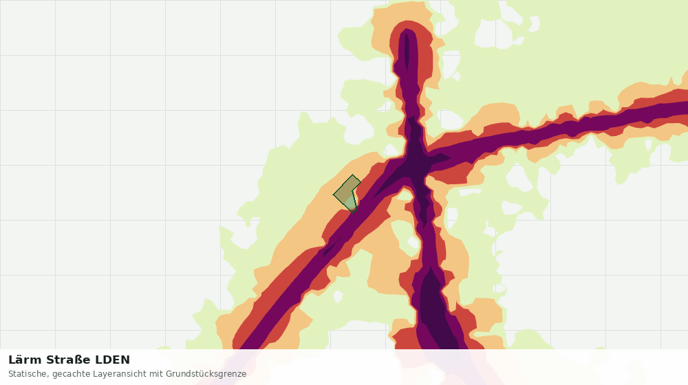 Statische Kartenansicht: Lärm Straße LDEN