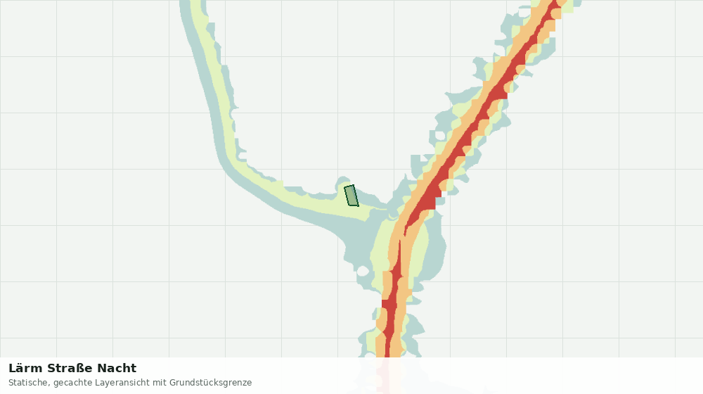 Statische Kartenansicht: Lärm Straße Nacht